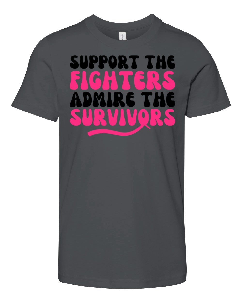 Support The Fighters Admire The Survivors Youth Unisex Jersey Tee