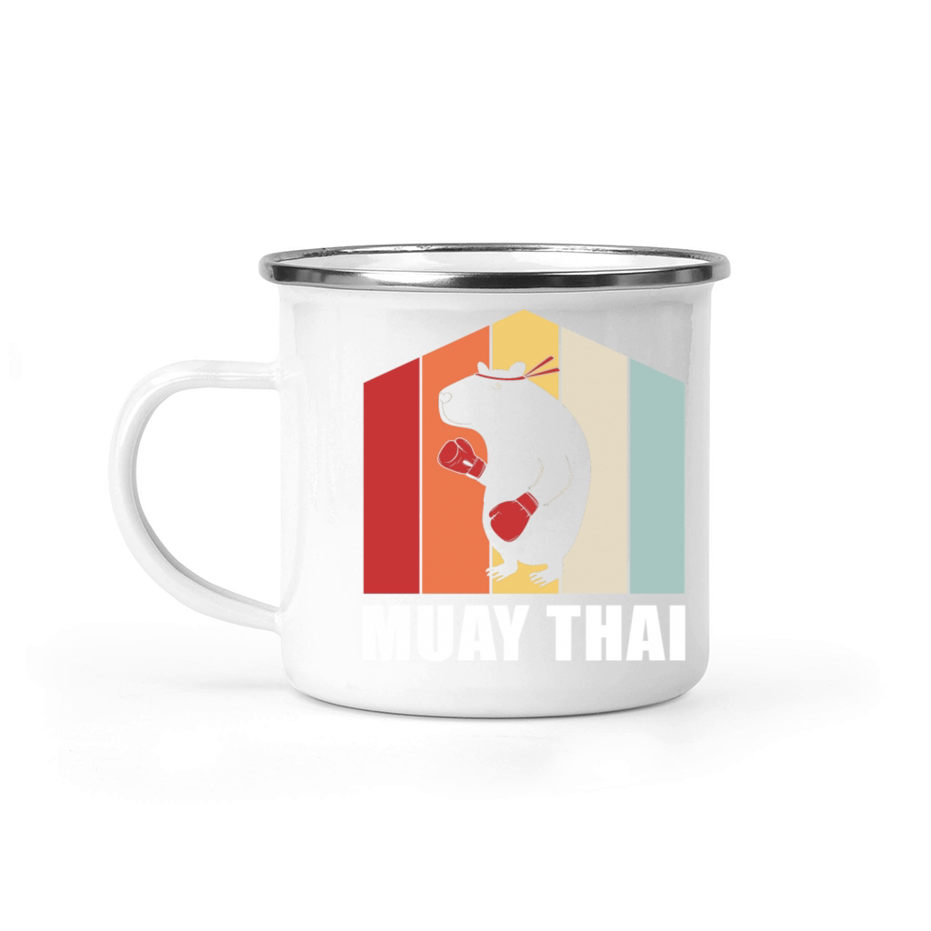 Colorful Animal Kickboxing Capybara Muay Thai Camping Mug