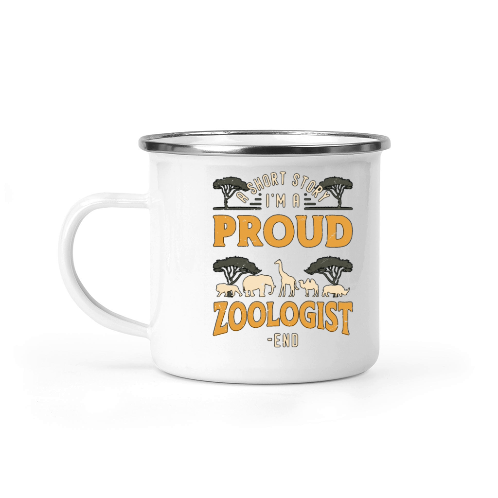 Zoologist A Short Story I Am A Proud Zookeeper Camping Mug
