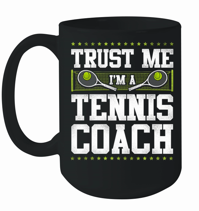 Funny Tennis Player Racket Trust Ceramic Mug
