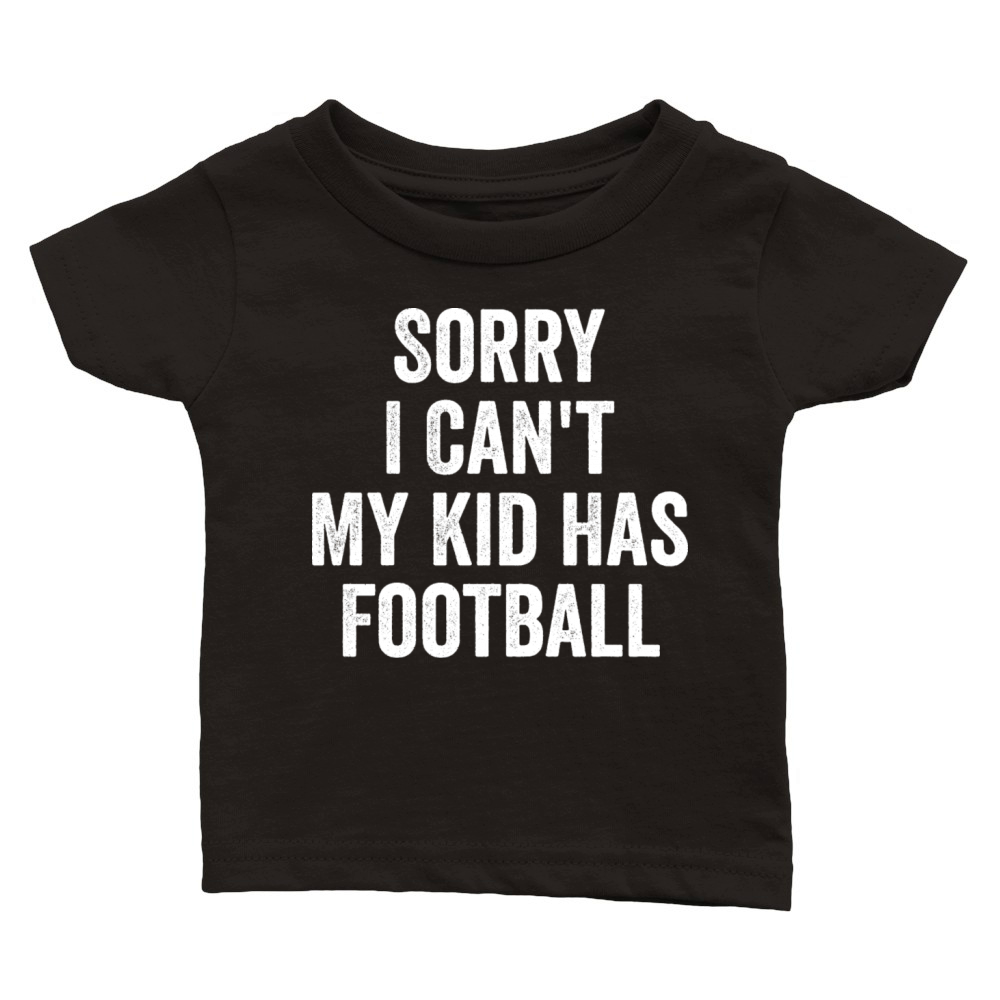 Football Parent Football Mom Dad Funny Classic Baby Crewneck T-shirt