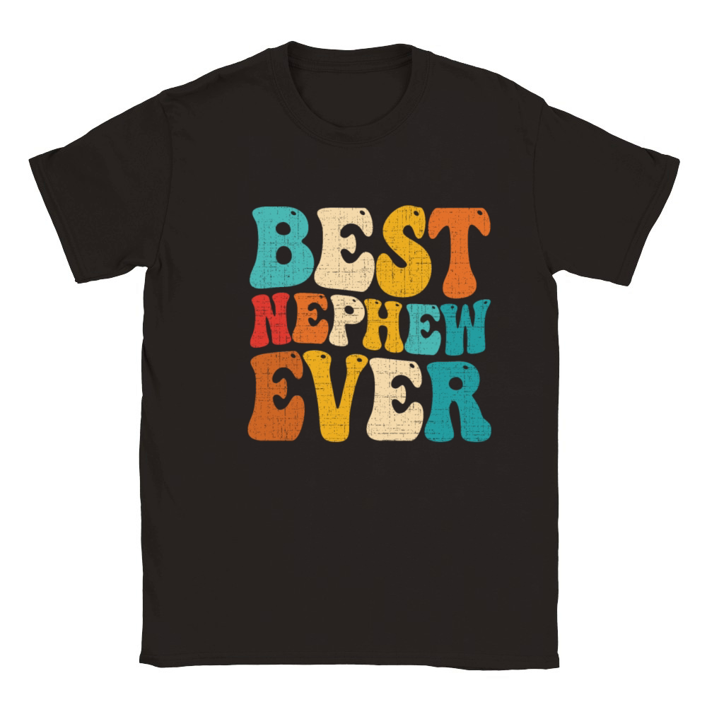 Best Nephew Ever Family Vintage Retro Funny Classic Kids Crewneck T-shirt