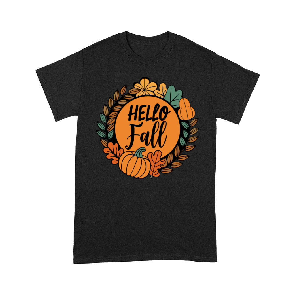 Hallo Fall Halloween Typography Vector V 01 Comfort T-shirt