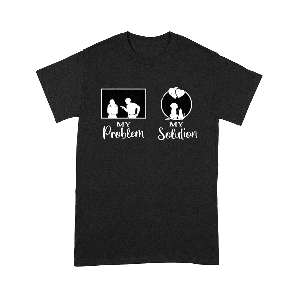 Vet Tech My Problem My Solution Pictogram Mom Dad Comfort T-shirt