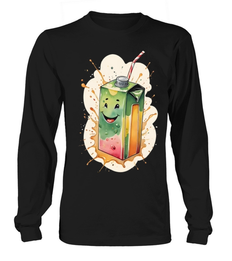 vintage aethetic juice box Long sleeved Unisex