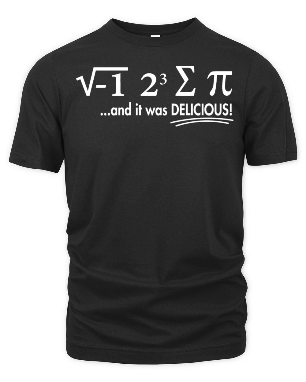 I Ate Some Pie And It Was Delicious 8 Pi Day 1BK5 Organic Unisex T-shirt