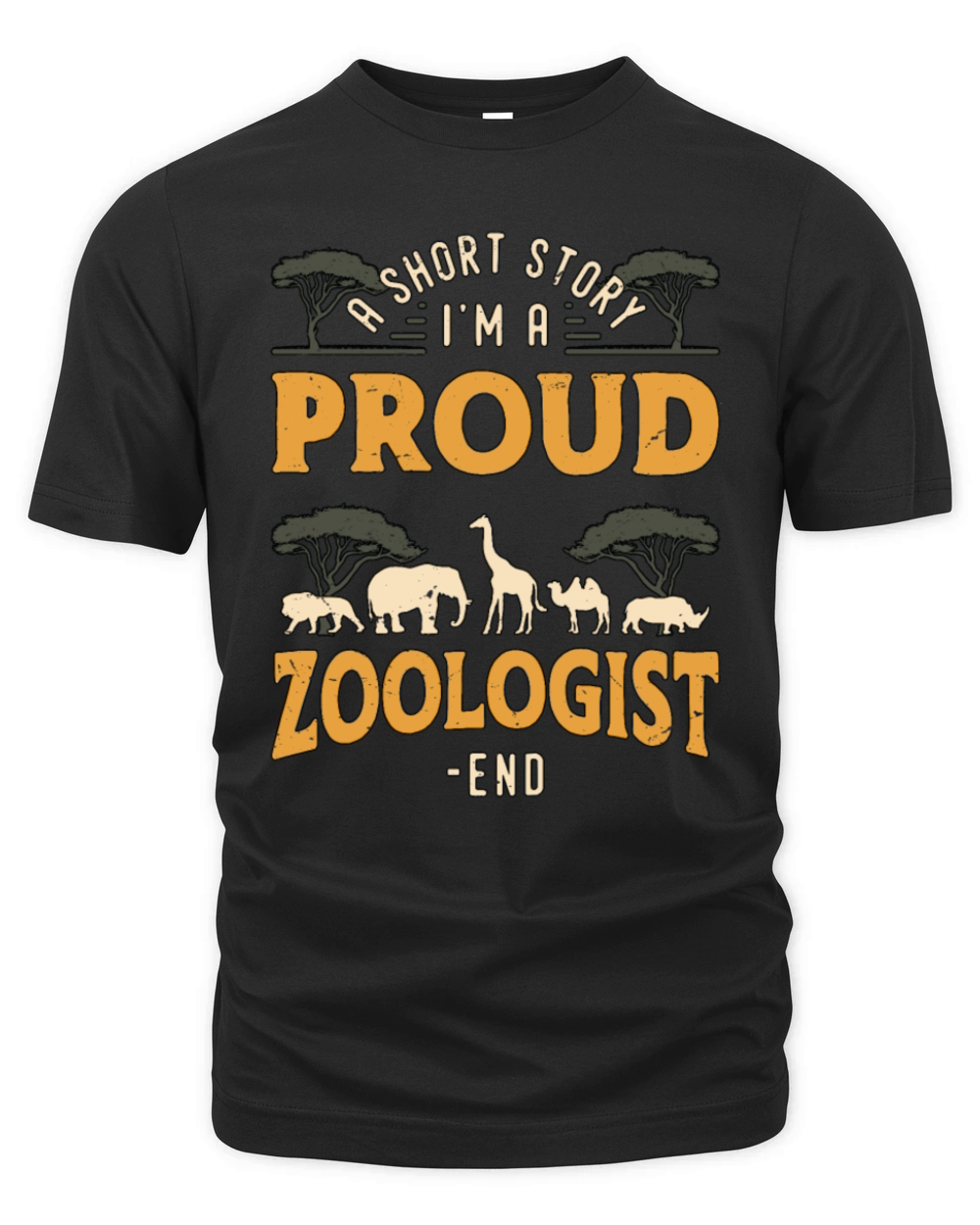 Zoologist A Short Story I Am A Proud Zookeeper Organic Unisex T-shirt
