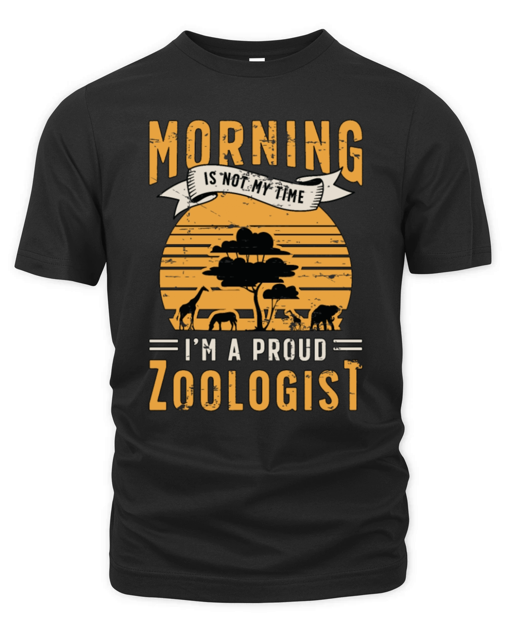 Zoologist Morning Is Not My Time Animal Scientist Organic Unisex T-shirt