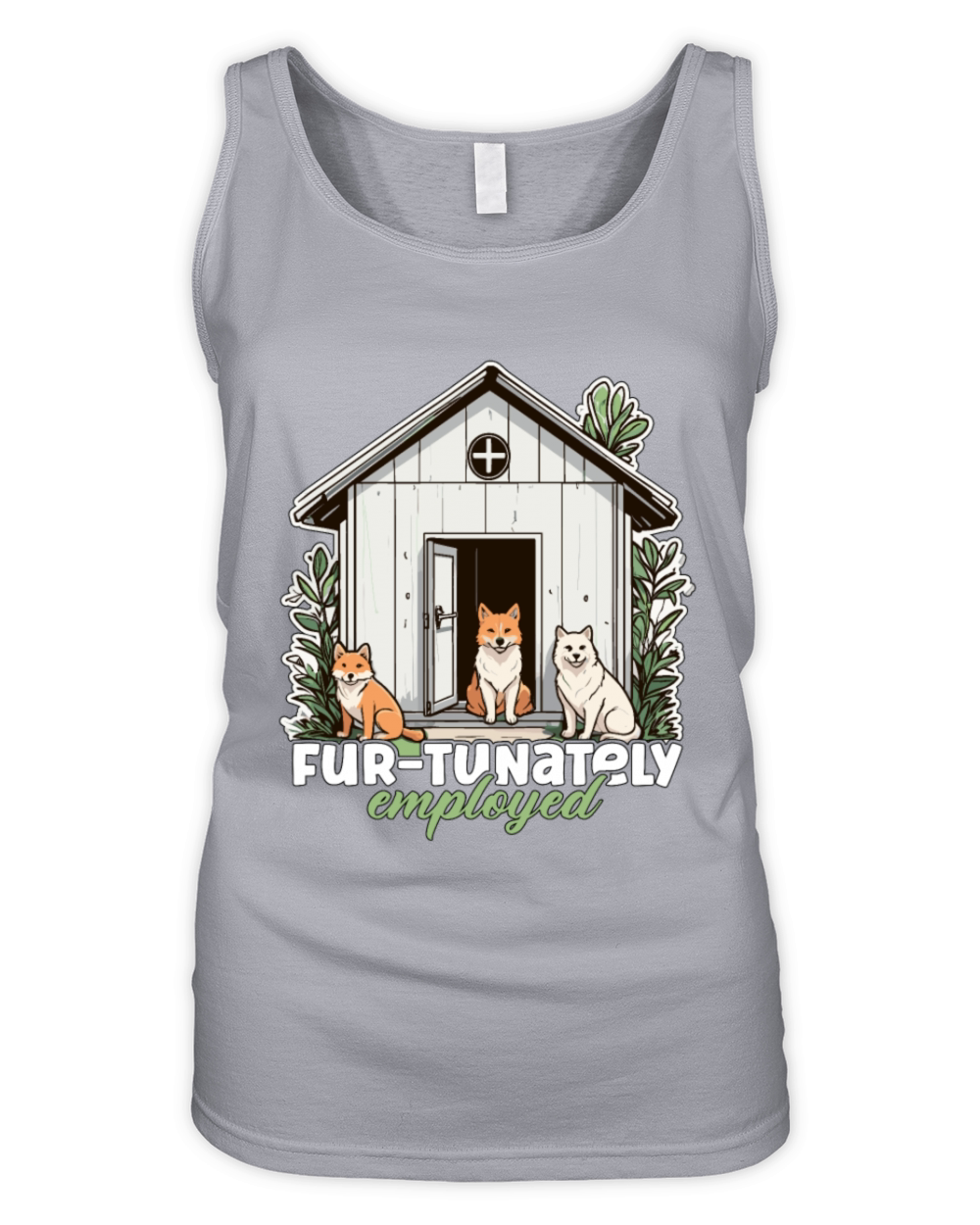 Animal Shelter Fur-tunately Employed Veterinarian Organic Women's Tank Top