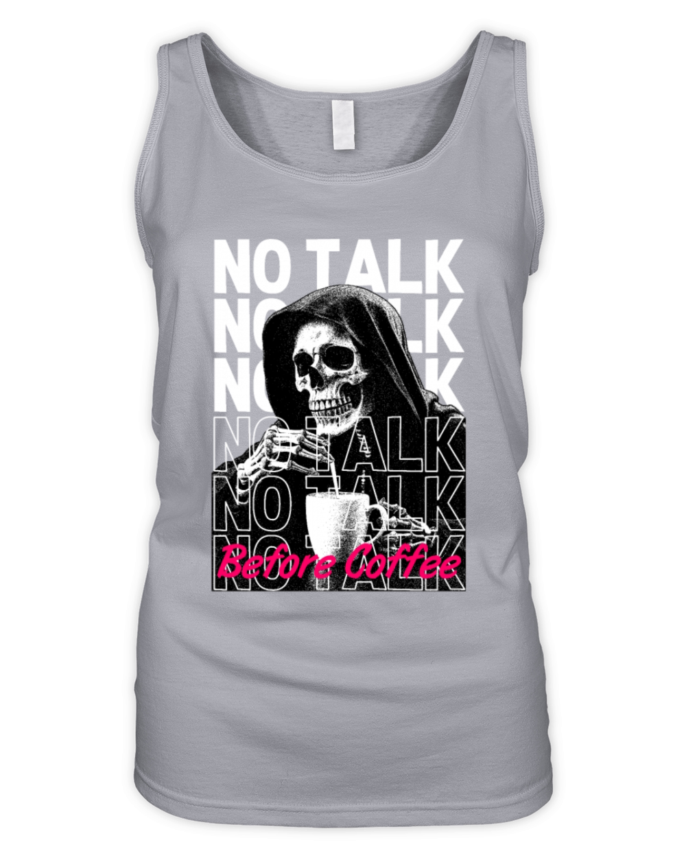 Funny coffee quotes graphic no talk before coffee Organic Women's Tank Top