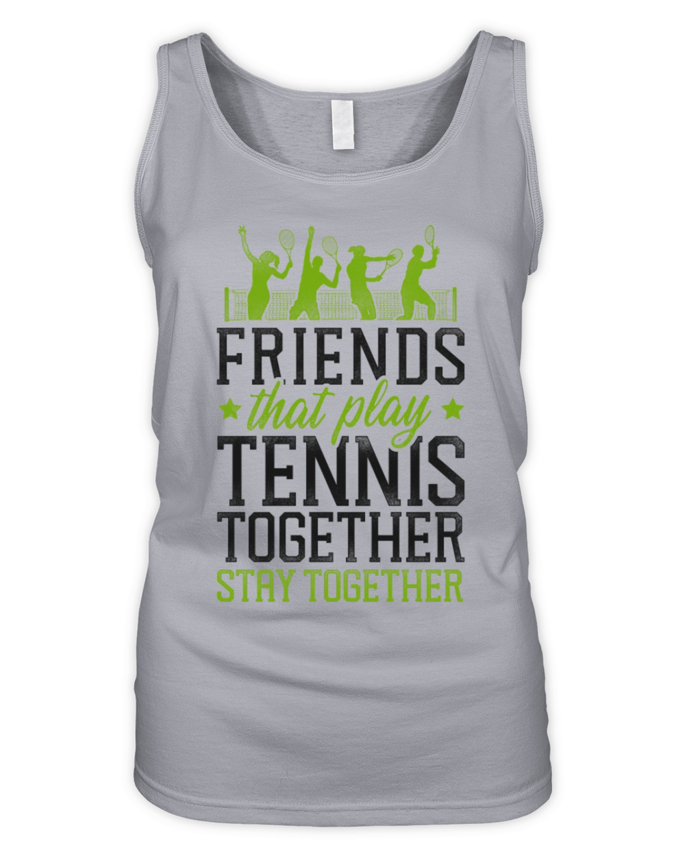 Funny Tennis Player Racket Friends Organic Women's Tank Top