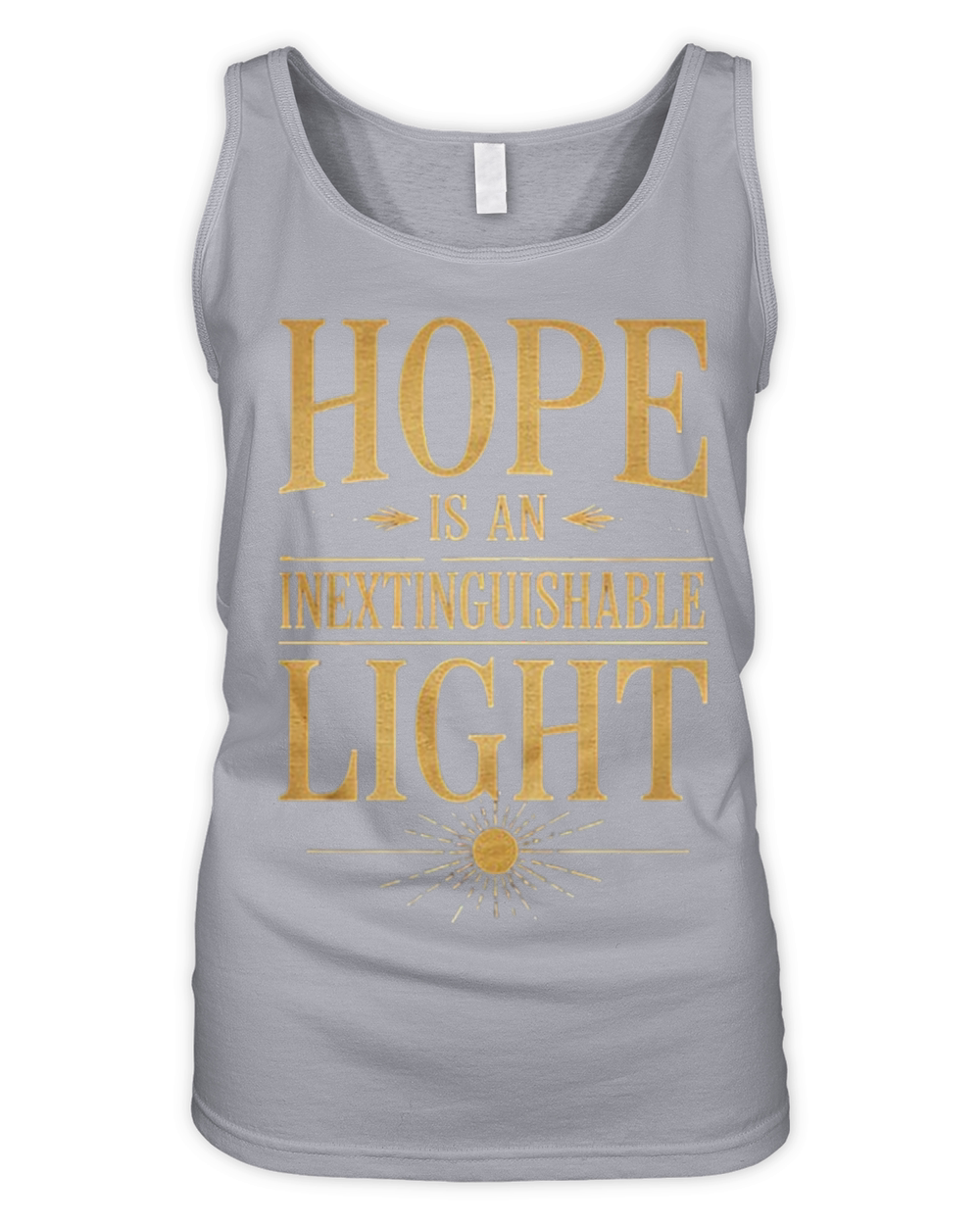 hope is an inextinguishable light Organic Women's Tank Top