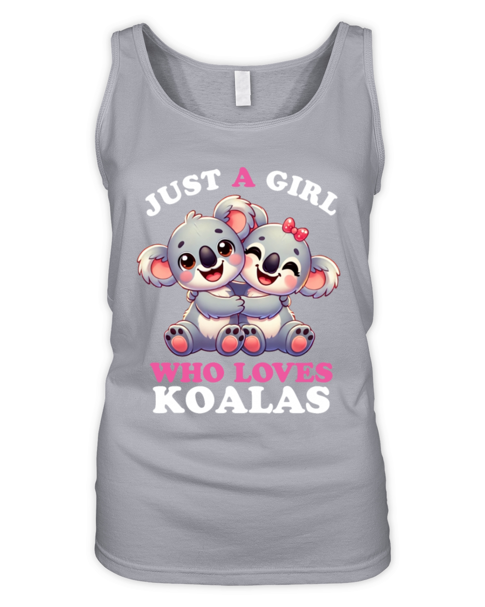 Just a Girl who Loves Koalas Women Koala Lover Organic Women's Tank Top