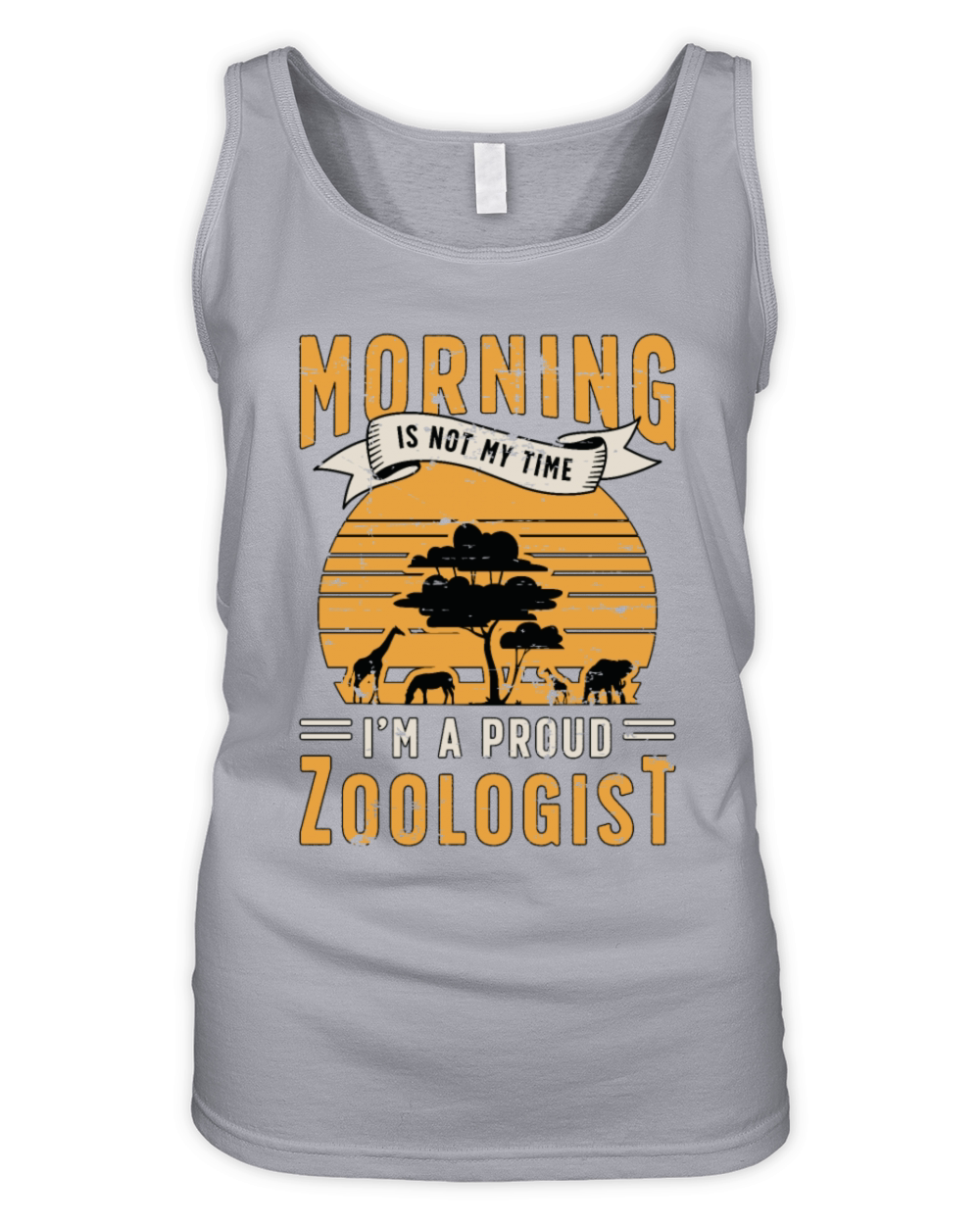 Zoologist Morning Is Not My Time Animal Scientist Organic Women's Tank Top