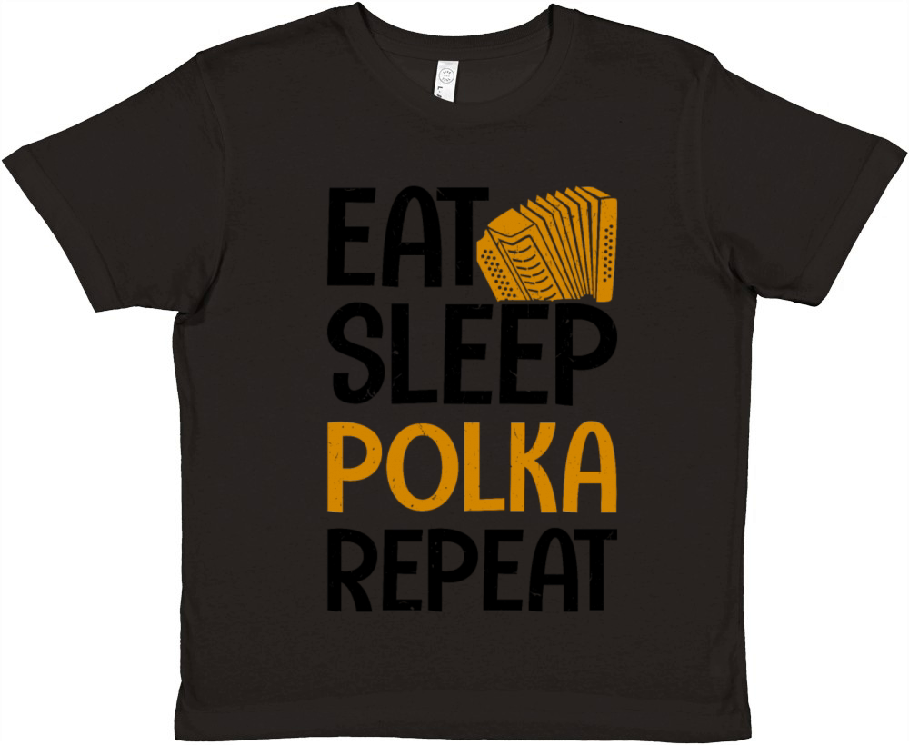 Funny Polka Dance Design for a Polka Muscian Premium Kids Crewneck T-shirt