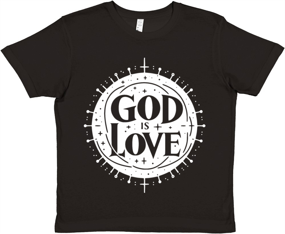 God is Love Premium Kids Crewneck T-shirt