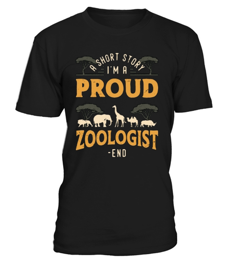 Zoologist A Short Story I Am A Proud Zookeeper T-Shirt Unisex