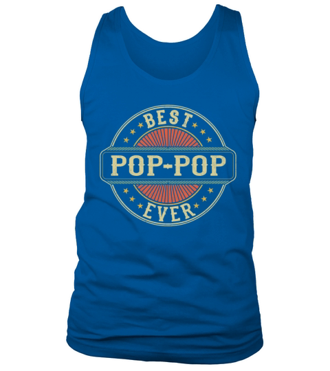 Best Pop-Pop Ever Vintage Grandad Fathers Day Tank Top Unisex