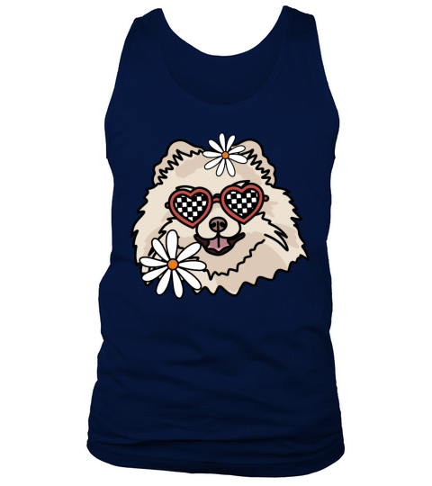 Pomeranian Retro Dog Tank Top Unisex