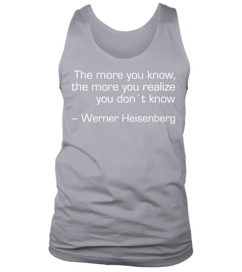 Uncertainty Principle Tank Top Unisex