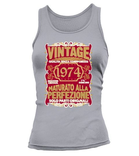50 Compleanno 50 Uomo Anni Retro Vintage 1974 Reg Tank top Woman