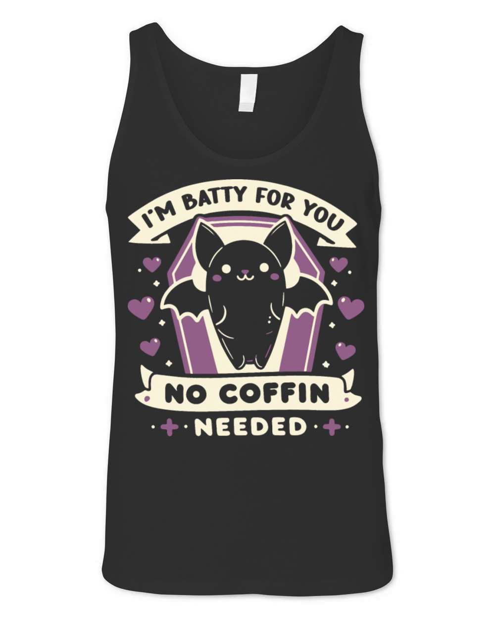 Batty About You - Funny Halloween Couples Unisex Jersey Tank