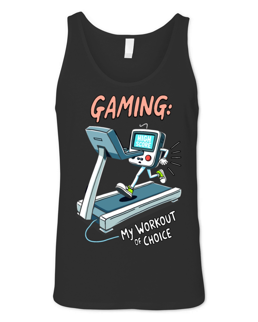 Gaming Workout - My Workout of Choice Humor Unisex Jersey Tank