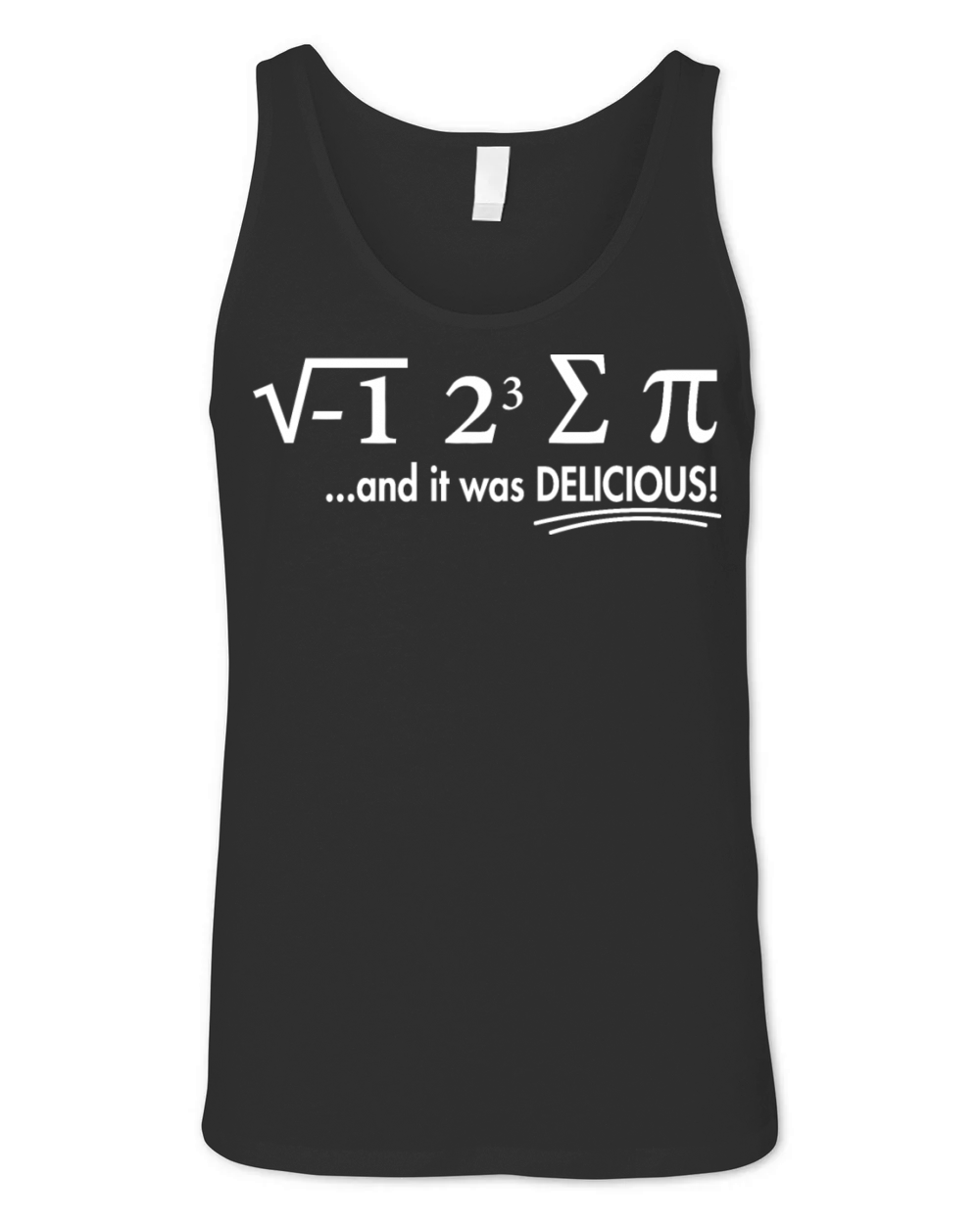 I Ate Some Pie And It Was Delicious 8 Pi Day 1BK5 Unisex Jersey Tank