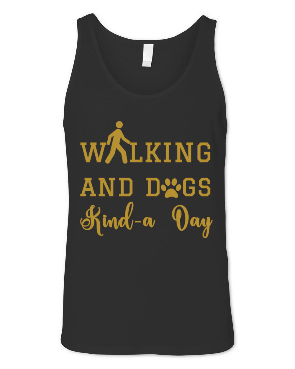 Walking with dogs Unisex Jersey Tank