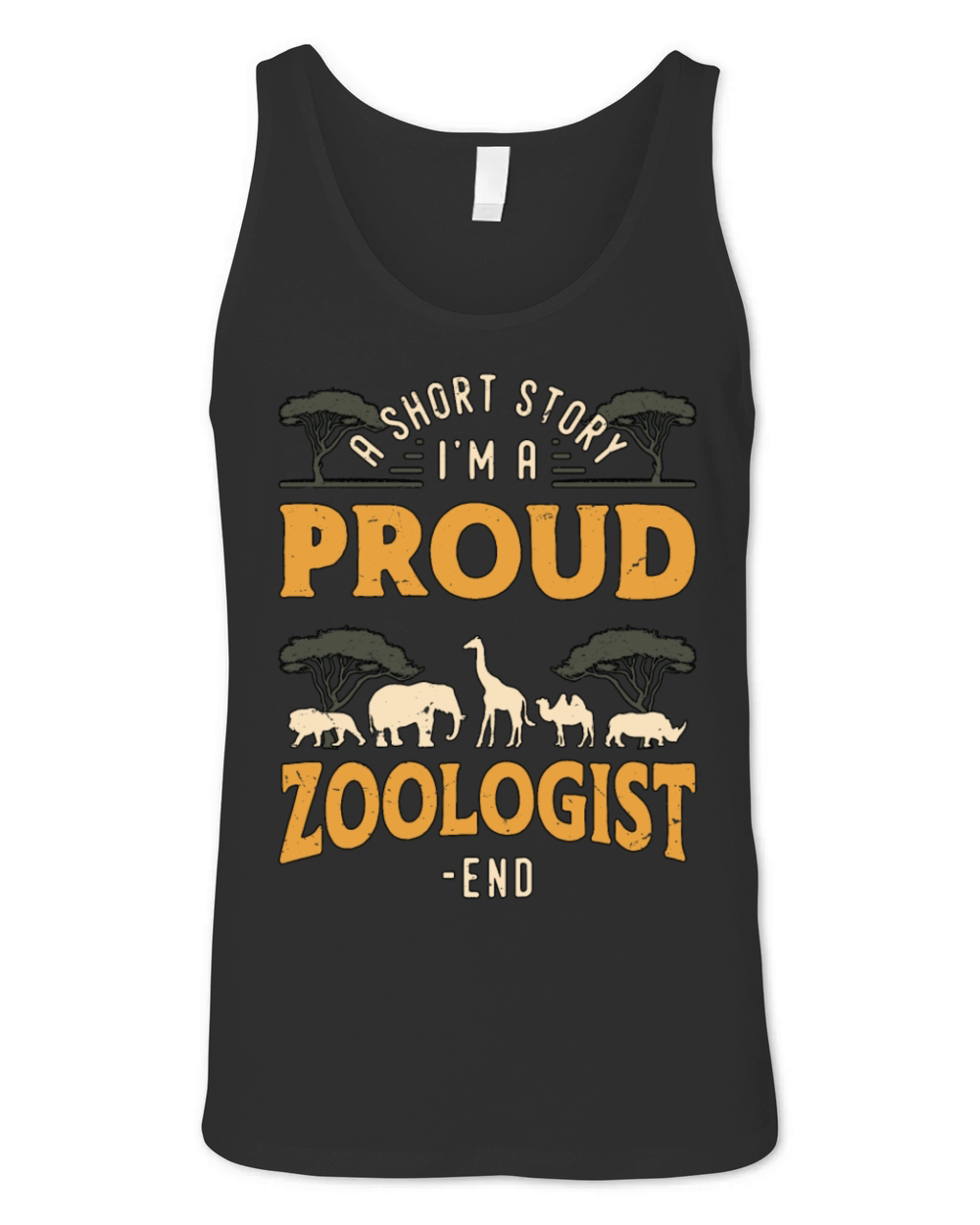 Zoologist A Short Story I Am A Proud Zookeeper Unisex Jersey Tank