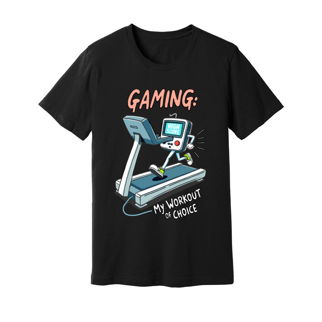 Gaming Workout - My Workout of Choice Humor Unisex Jersey Tee