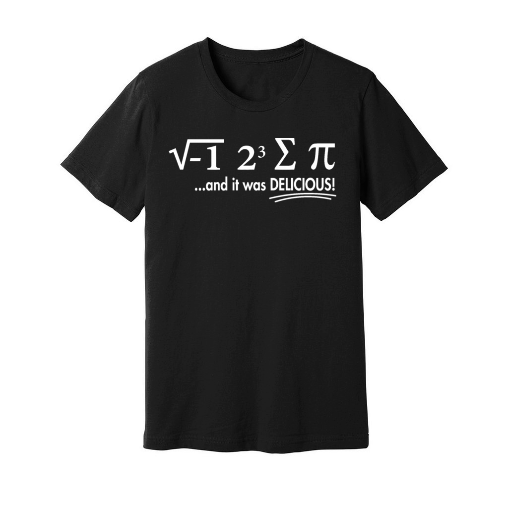 I Ate Some Pie And It Was Delicious 8 Pi Day 1BK5 Unisex Jersey Tee