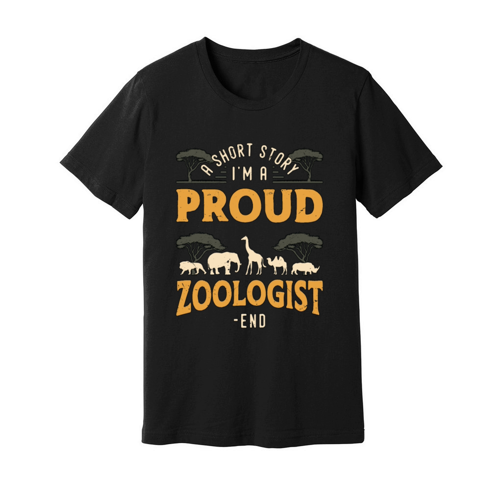 Zoologist A Short Story I Am A Proud Zookeeper Unisex Jersey Tee