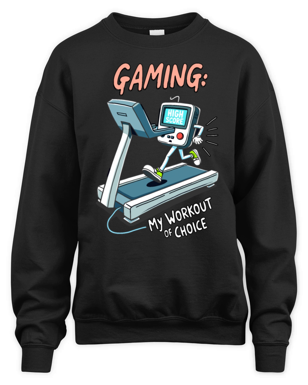 Gaming Workout - My Workout of Choice Humor Unisex Premium Crewneck Sweatshirt