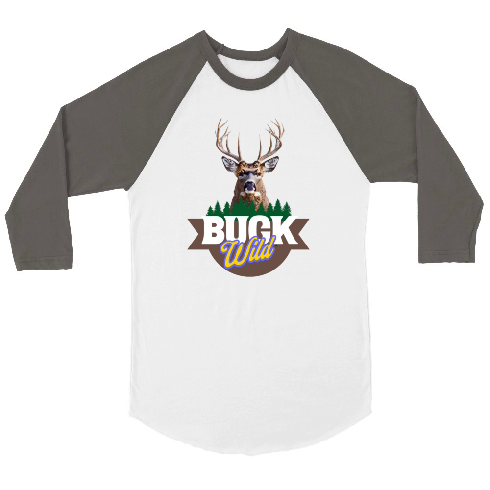 Buck Wild Unisex ¾ sleeve Raglan T-shirt
