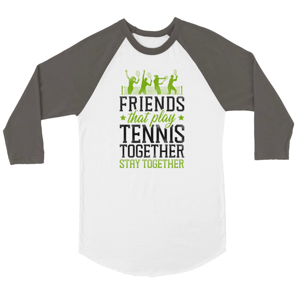 Funny Tennis Player Racket Friends Unisex ¾ sleeve Raglan T-shirt