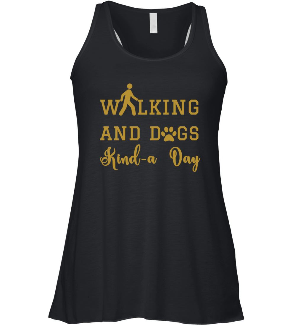 Walking with dogs Women's Flowy Tank Top