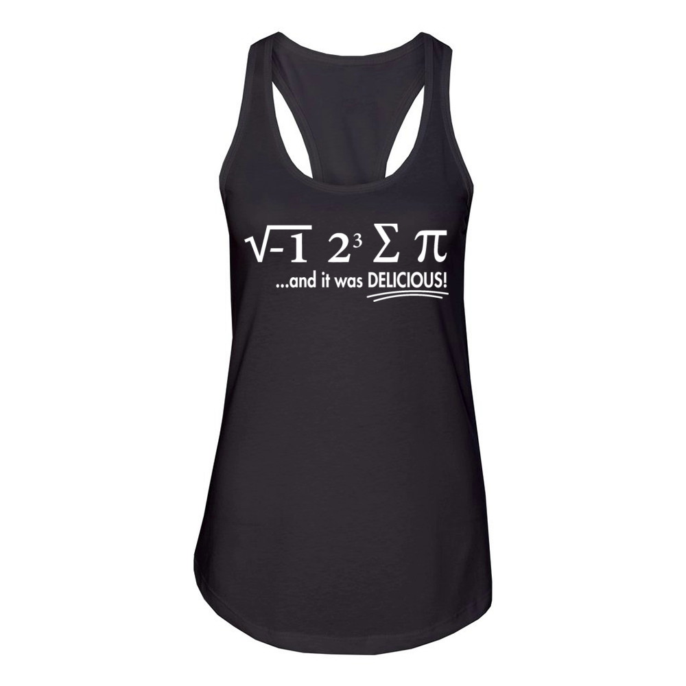I Ate Some Pie And It Was Delicious 8 Pi Day 1BK5 Women's Racerback Tank