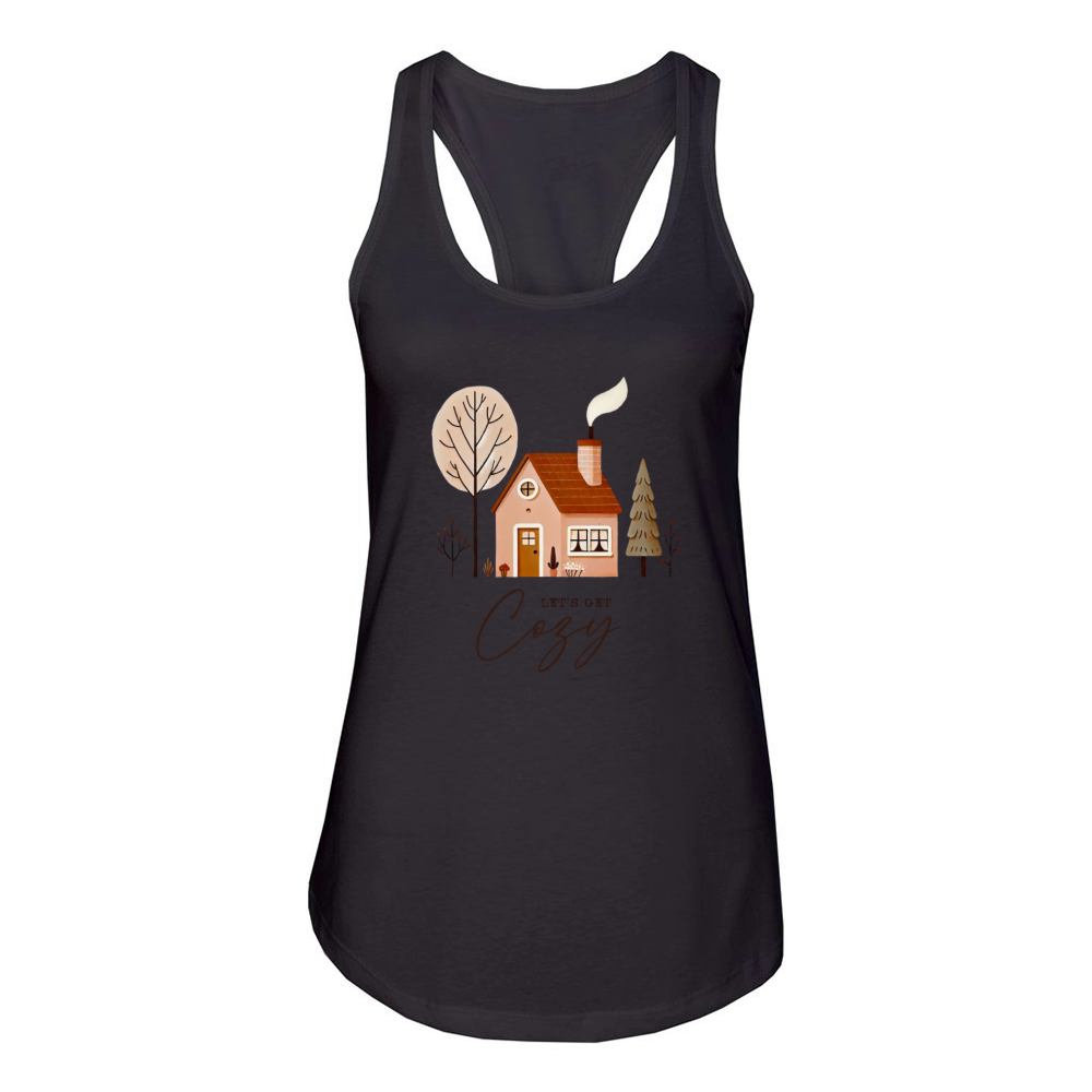 Lets Get Cozy - Fall Season Women's Racerback Tank