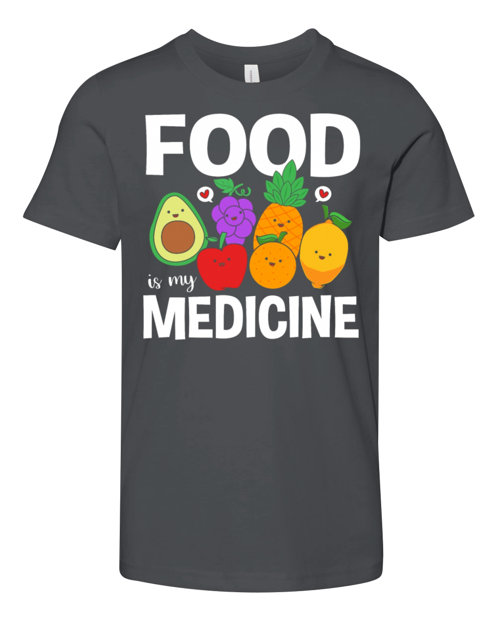 Fruit Healthy Diet Nutritionist Food Is Medicine Youth Unisex Jersey Tee