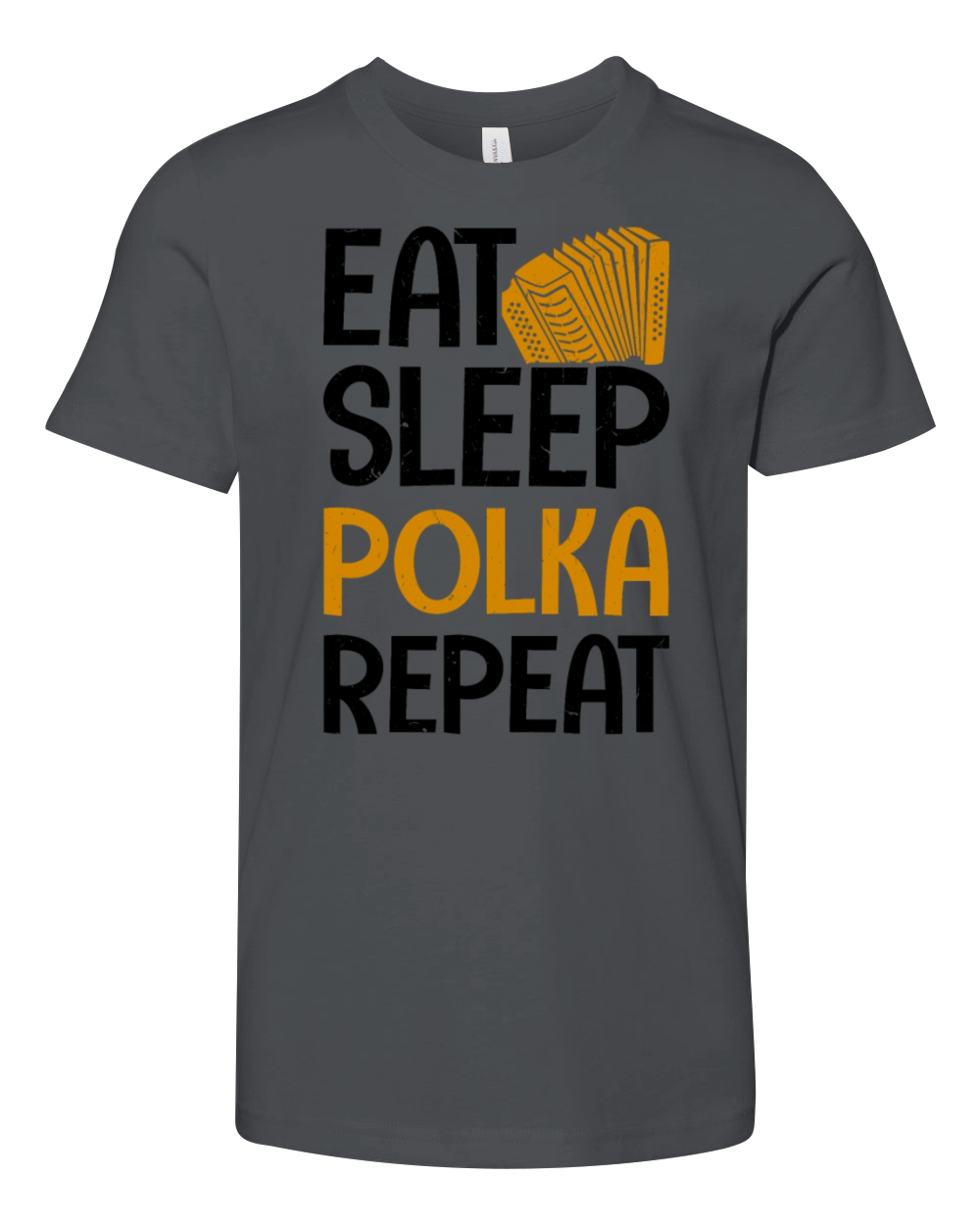 Funny Polka Dance Design for a Polka Muscian Youth Unisex Jersey Tee