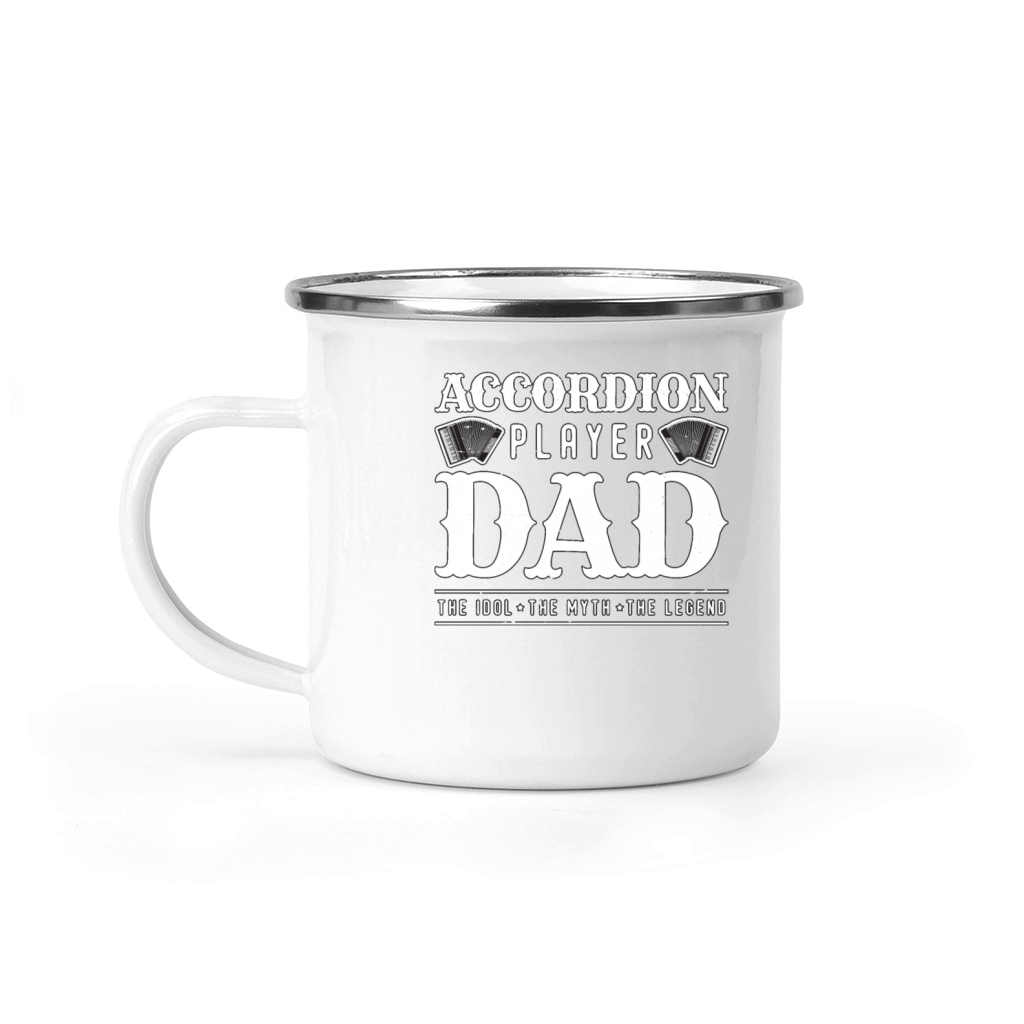 Accordion Player Dad The Idol Loves Country Music Camping Mug