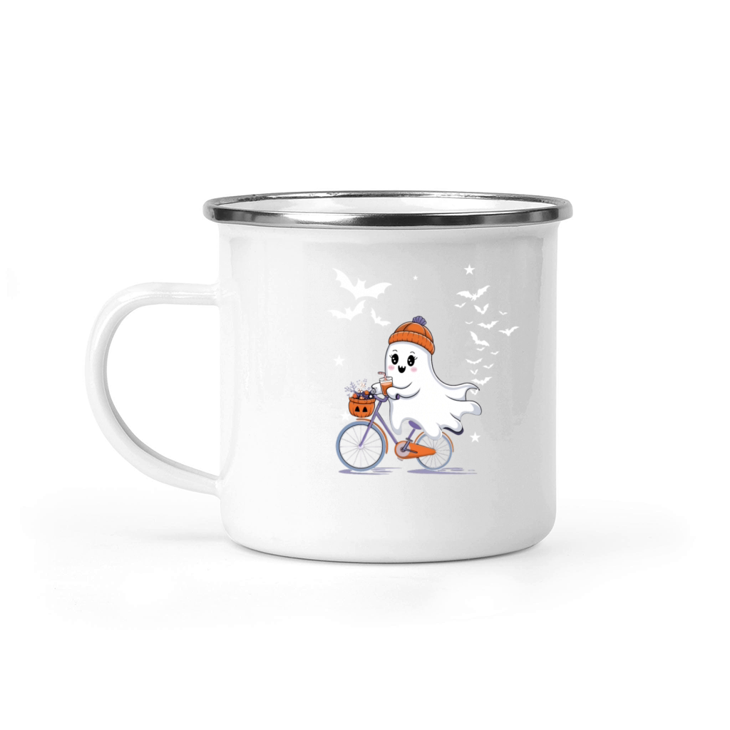 Cute Halloween Ghost T-shirt Halloween Fall Shirt Camping Mug