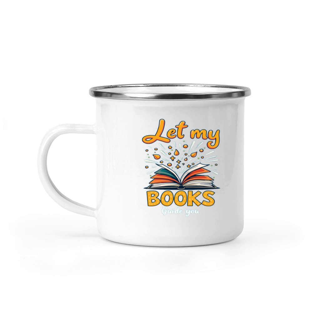Let My Books Guide You - Inspiring Reading Design Camping Mug