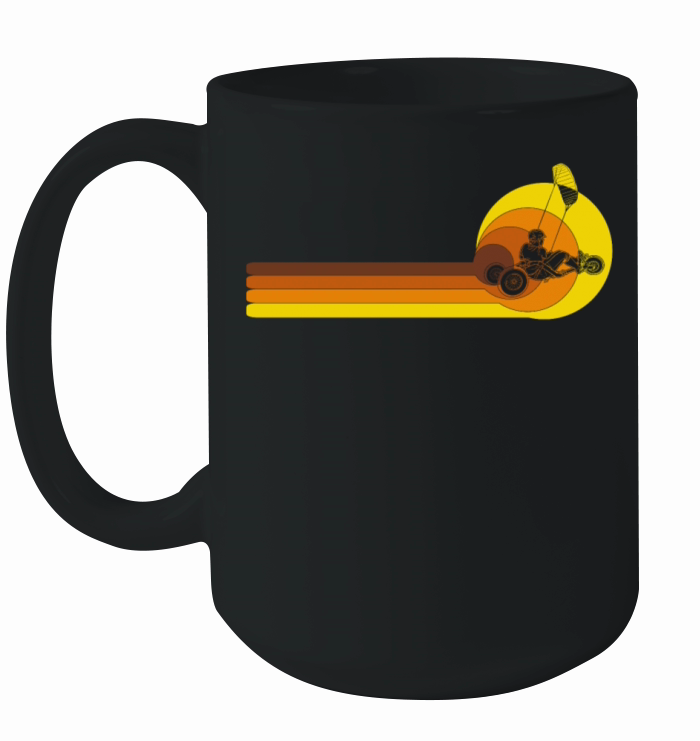 Kitebuggying Land-Kite Windracer Vintage 70s Ceramic Mug