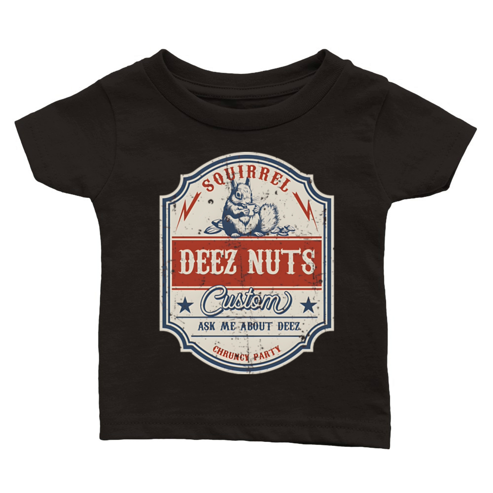 Deez Nuts Vintage Classic Baby Crewneck T-shirt