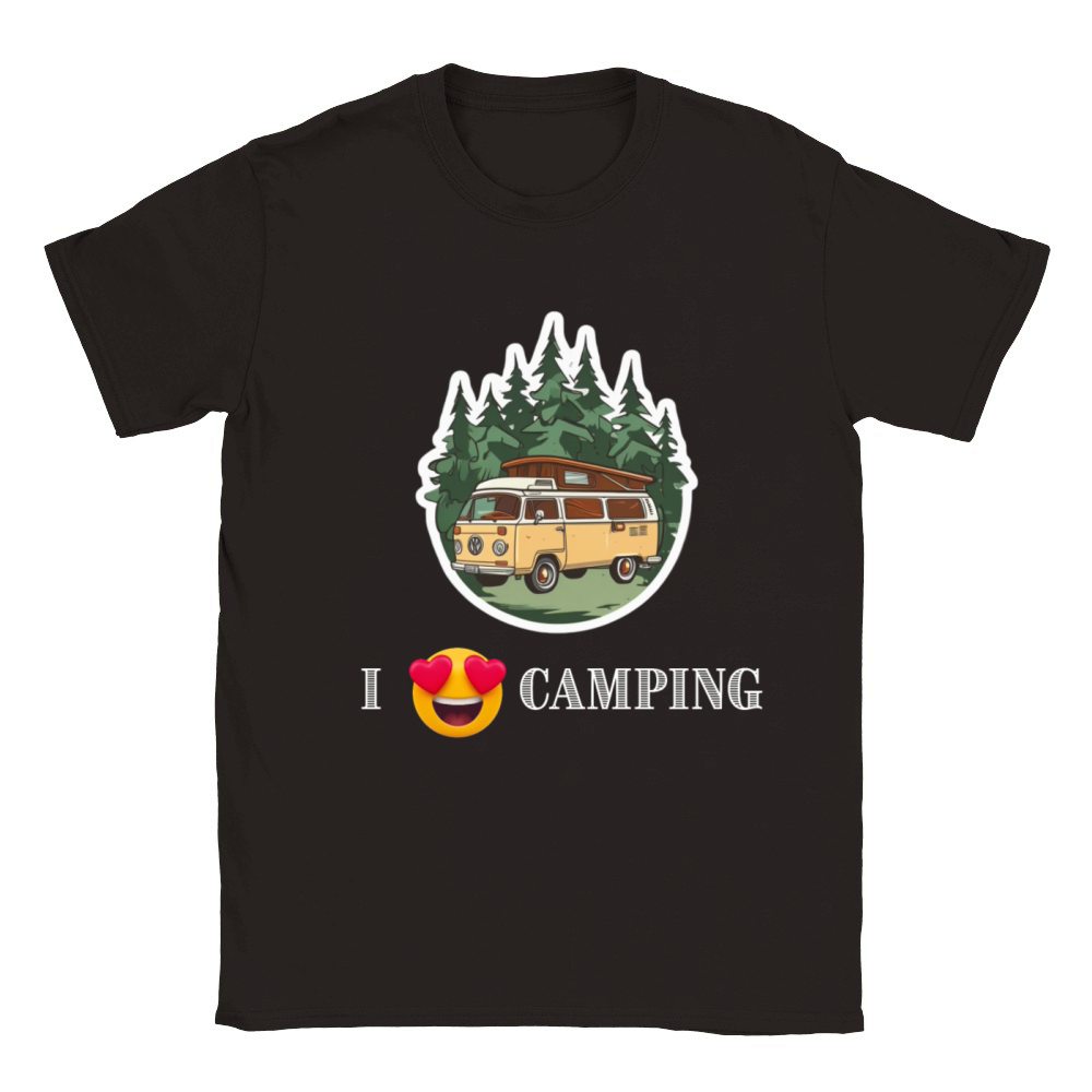 i love camping Classic Kids Crewneck T-shirt