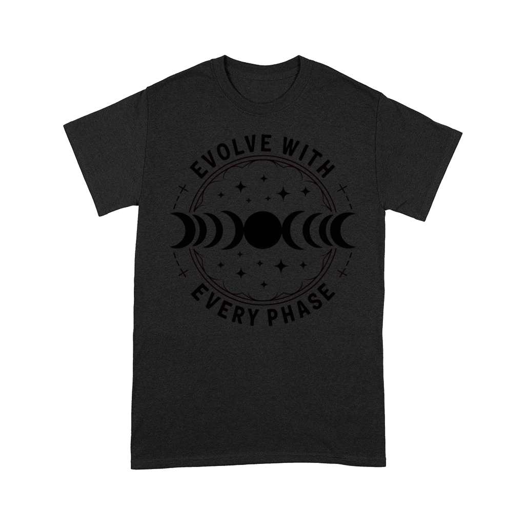 Evolve With Every Phase typography minimal Comfort T-shirt