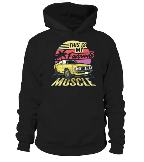 Classic american muscle cars vintage Design Hoodie Unisex