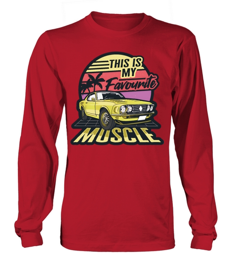 Classic american muscle cars vintage Design Long sleeved Unisex